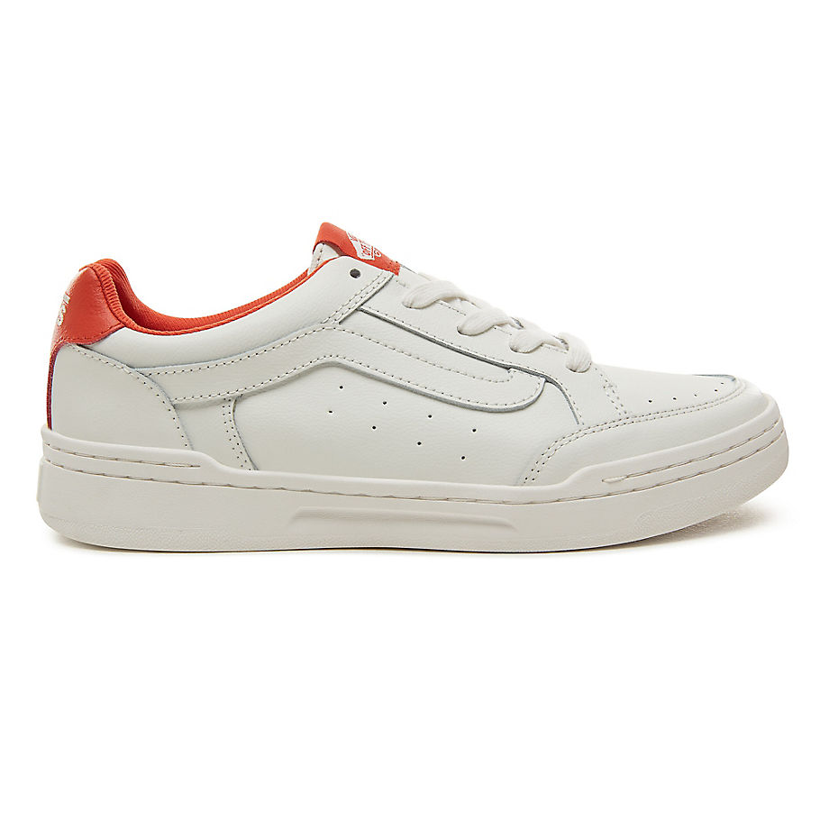 VANS Sporty Highland Shoes ((sporty) Blanc De Blanc/pureed Pumpkin) Women White, Size 3