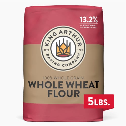 King Arthur Whole Wheat Flour, 100% Whole Grain, Non-GMO Project Verified, Certified Kosher