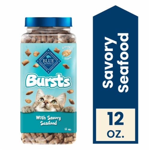Blue Buffalo Bursts Crunchy & Creamy Cat Treats Savory Seafood
