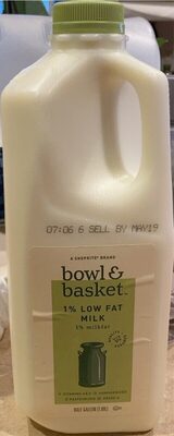 Bowl & Basket 1% (Low Fat) Milk, 64 oz