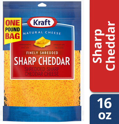 Kraft Shredded Finely Sharp Cheddar 16oz