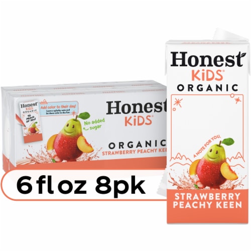 Honest Kids® Strawberry Peachy Keen Organic Juice Drink Cartons