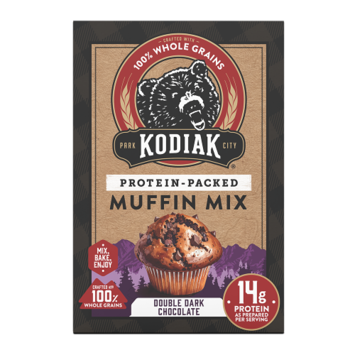 Kodiak® Protein-Packed Double Dark Chocolate Muffin Mix with 14g Protein