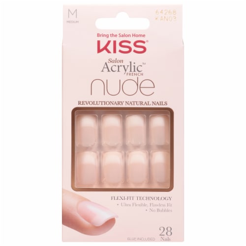 Kiss Salon Acrylic Nude French Nail Kit - Cashmere