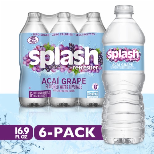 Splash Refresher Acai Grape Flavored Bottled Water