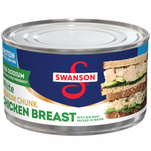 Swanson® 25% Less Sodium White Premium Chunk Canned Chicken Breast In Water