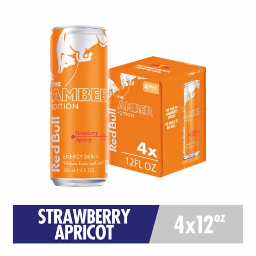 Red Bull Amber Edition Strawberry Apricot Energy Drink Can
