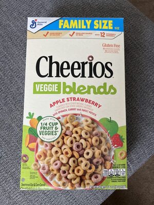 Cheerios Veggie Blends Apple Strawberry 18 oz