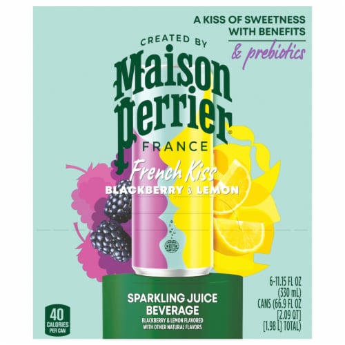Maison Perrier® French Kiss Blackberry & Lemon Sparkling Water Cans