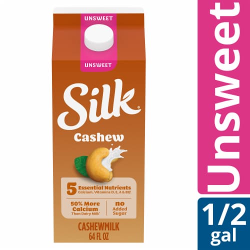 Silk Unsweet Dairy Free Vegan Cashew Milk