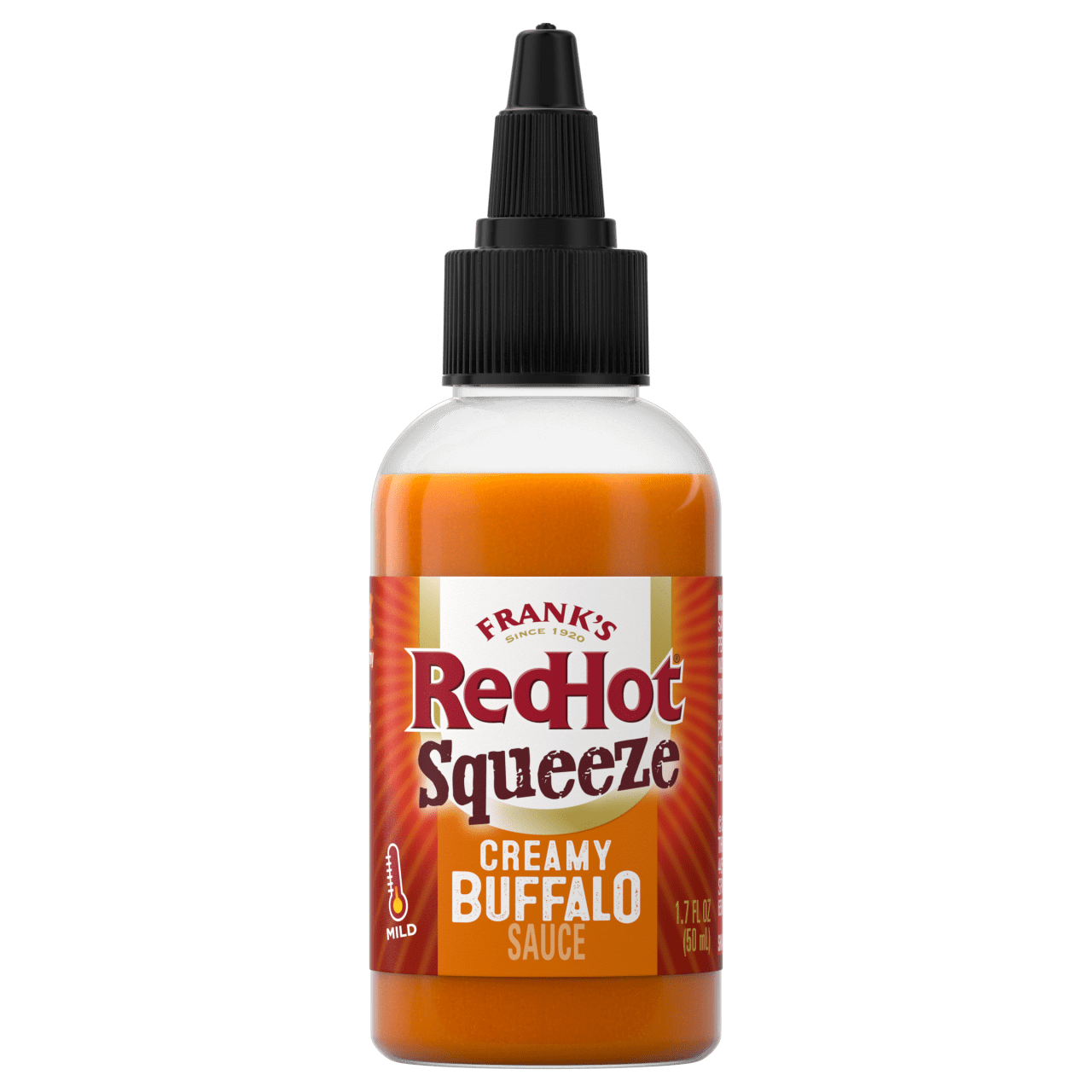 Frank's RedHot Creamy Buffalo Mini Squeeze Hot Sauce, 1.7 fl oz