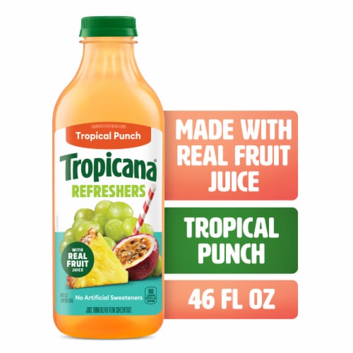 Tropicana Refreshers Tropical Punch Juice Drink With Real Fruit Juice