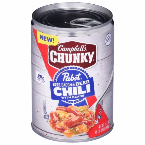 Pabst® Beef, Bacon & Beer Chili with Beans