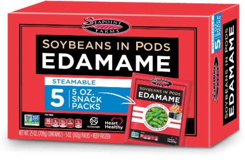 Seapoint Farms Edamame Soybeans in Pods Snack Packs