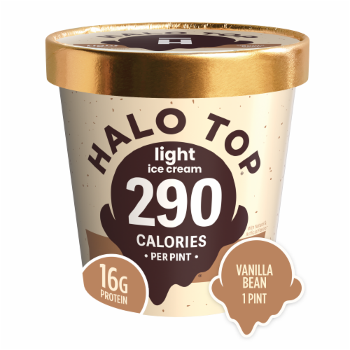 Halo Top Low-Calorie Vanilla Bean Light Ice Cream