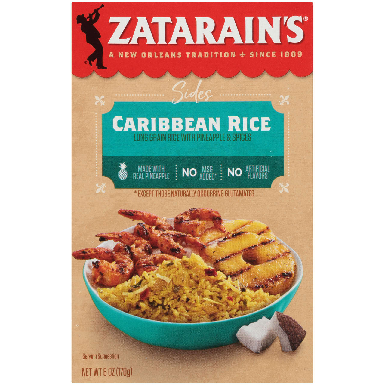 Zatarain's Caribbean Rice Mix, 6 oz