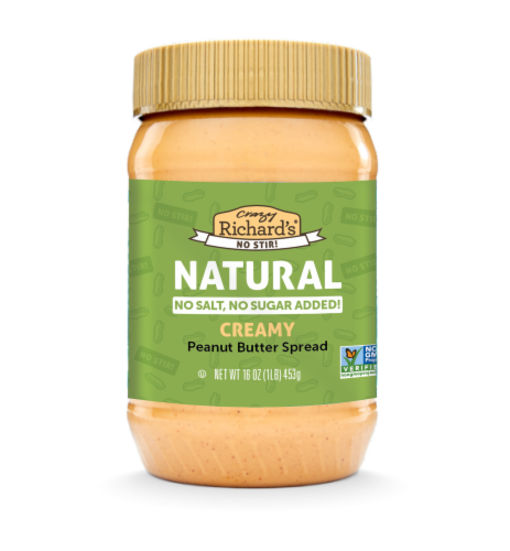 Crazy Richard's® Creamy Natural No-Stir Peanut Butter Spread