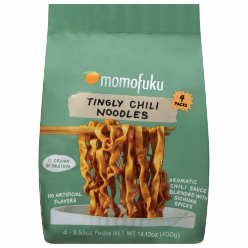 Momofuku Tingly Chili Noodles 4 - 3.53 oz Packs