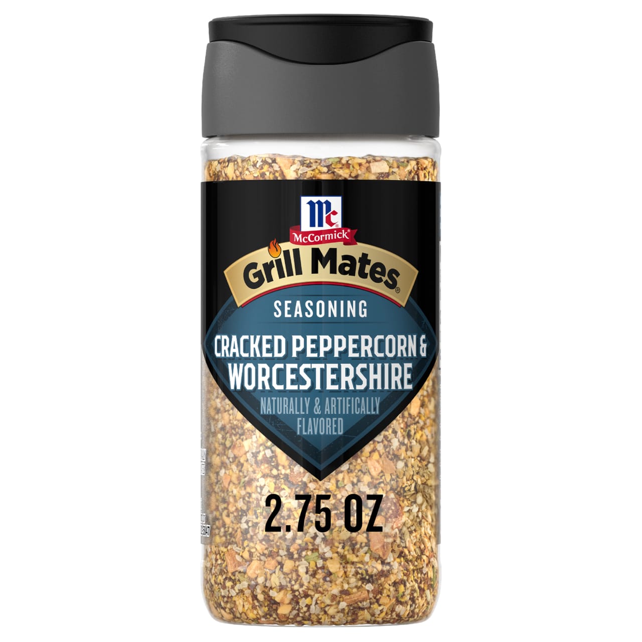 McCormick GRILL MATES Cracked Peppercorn & Worcestershire Seasoning, 2.75 oz