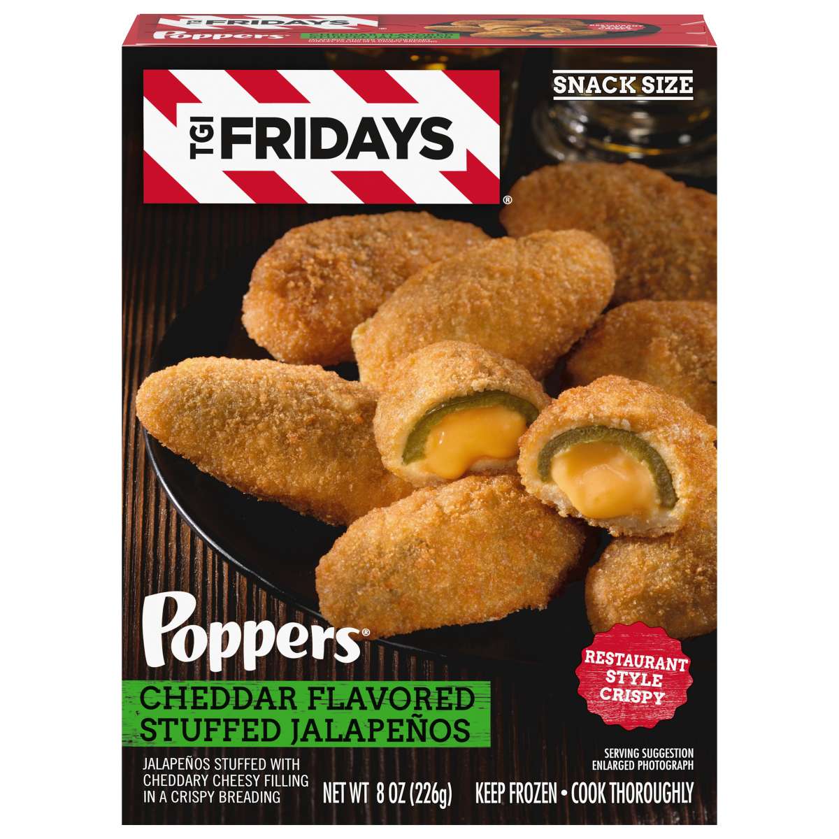 Cheddar Cheese Stuffed Jalapeno Poppers Frozen Snacks