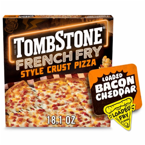 Tombstone French Fry Style Crust Loaded Bacon Cheddar Cheese Pizza Frozen Pizza
