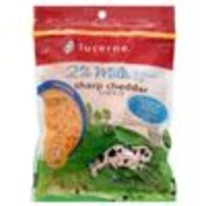 Lucerne Shredded Sharp Cheddar 2% 8 oz