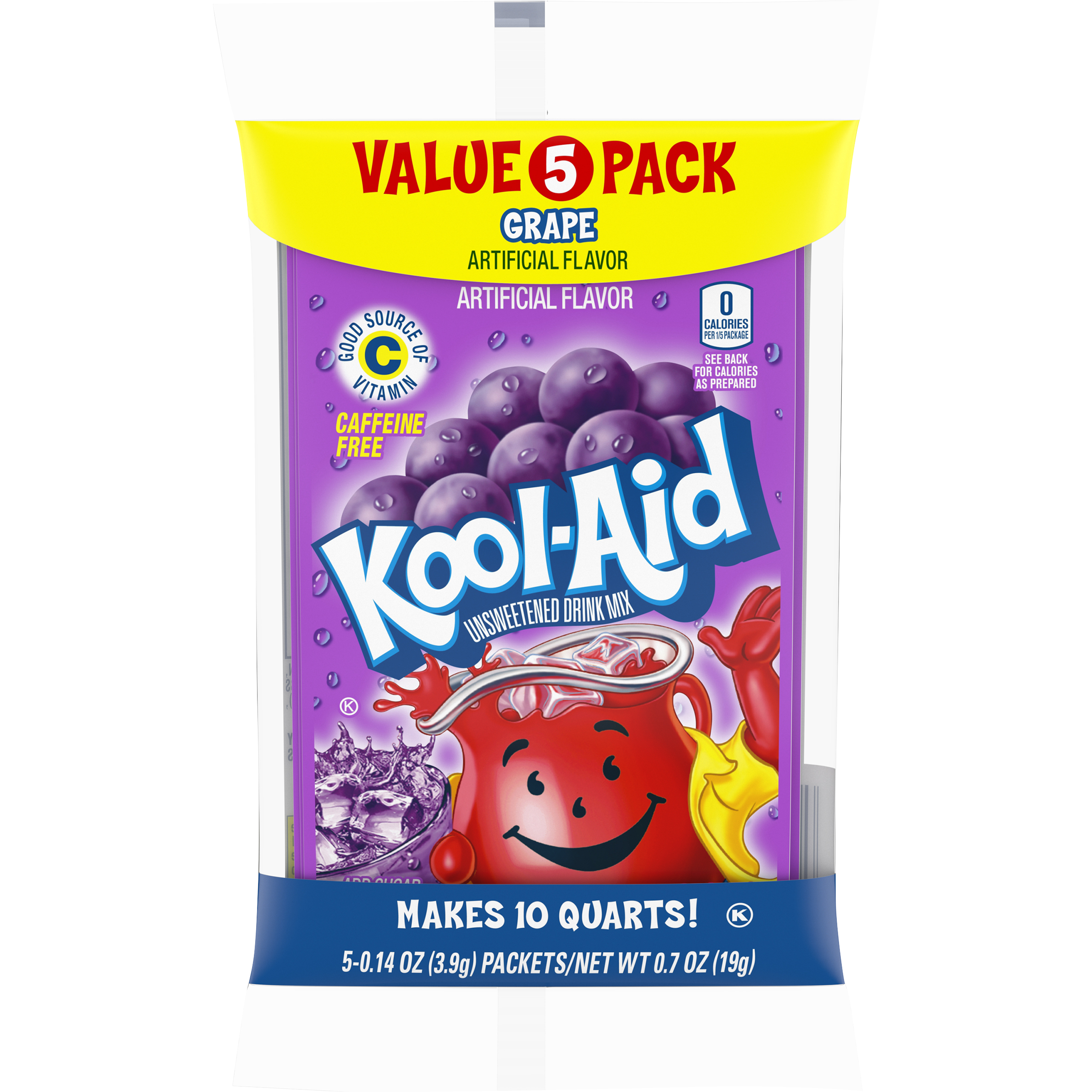 Unsweetened Grape Artificially Flavored Powdered Soft Drink Mix Value Pack