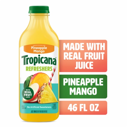 Tropicana Refreshers Pineapple Mango Juice Drink With Real Fruit Juice