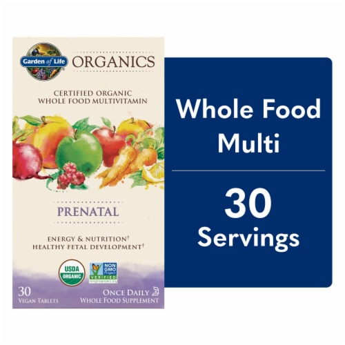 Garden of Life® Organics Prenatal Multivitamin for Mom and Baby One a Day Vegan Tablets