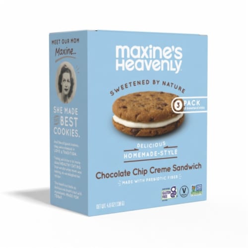 Maxine's Heavenly™ Gluten Free Chocolate Chip Creme Pie Sandwich Cookie