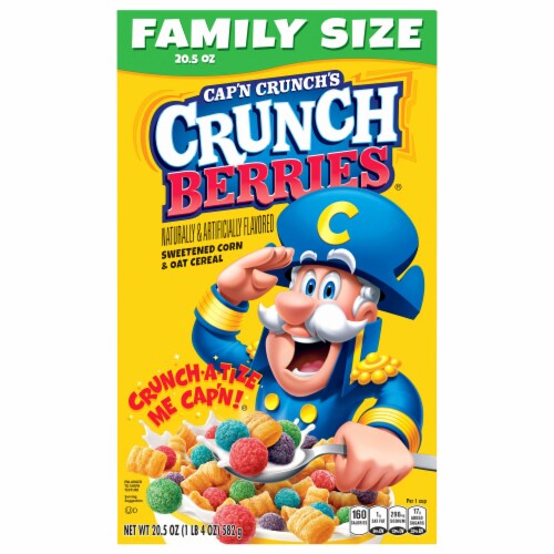 Cap'n Crunch Sweetened Corn & Oat Cereal Crunch Berries