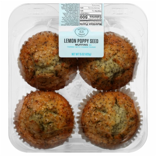 Bakery Fresh Lemon Poppyseed Muffins