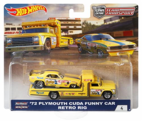Mattel Hot Wheels® 1972 Plymouth Cuda Funny Car Retro Rig