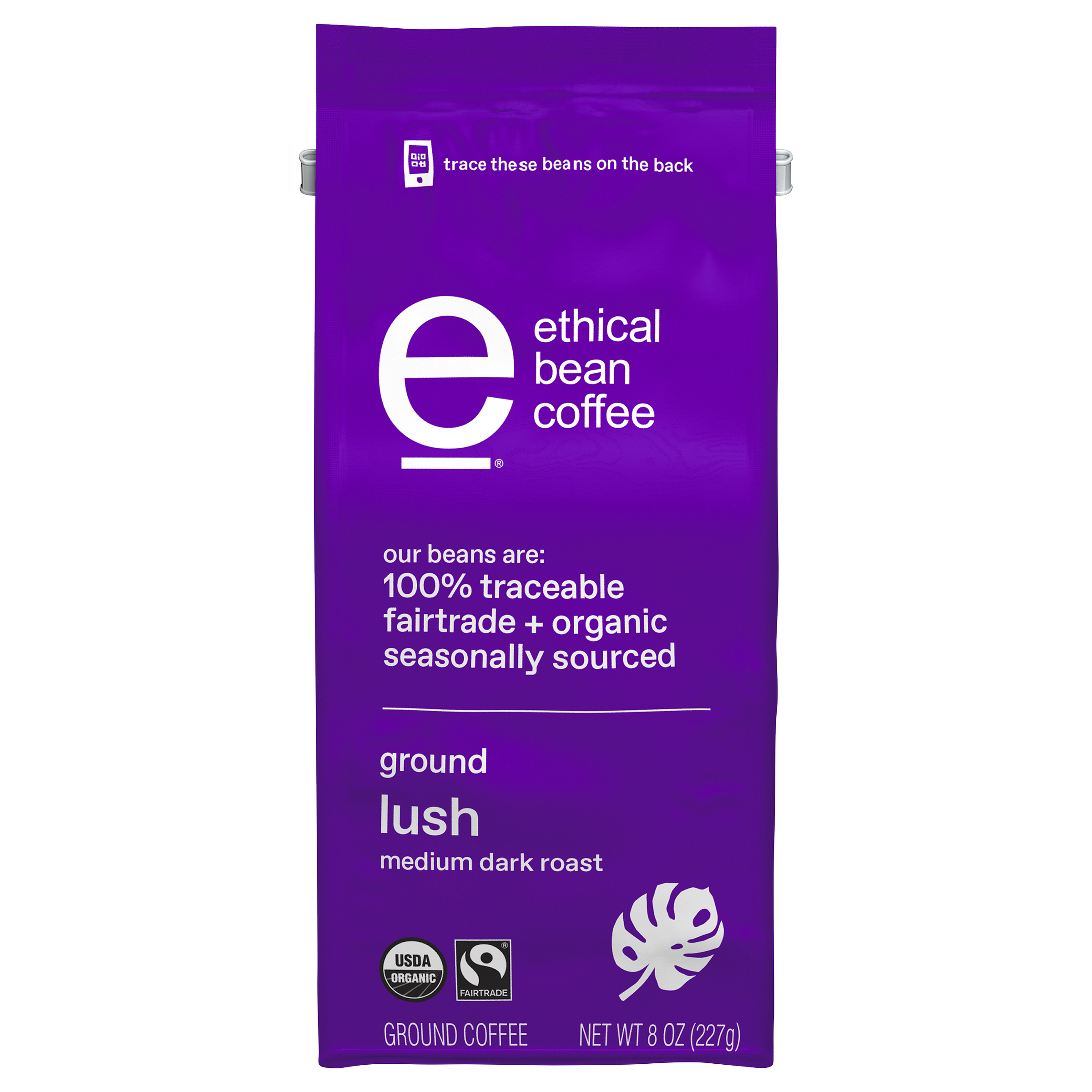 Lush Medium Dark Roast Fairtrade Organic Ground Coffee