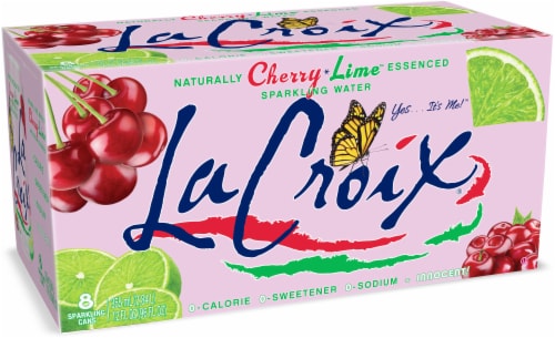 LaCroix Sparkling Water, Cherry Lime, 12 Fl Oz (Pack of 8)