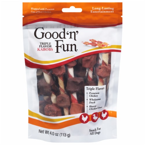 Good 'N' Fun® Triple Flavor Kabob Dog Treats