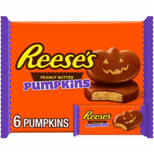 REESE'S Milk Chocolate Peanut Butter Pumpkins Halloween Candy Packs