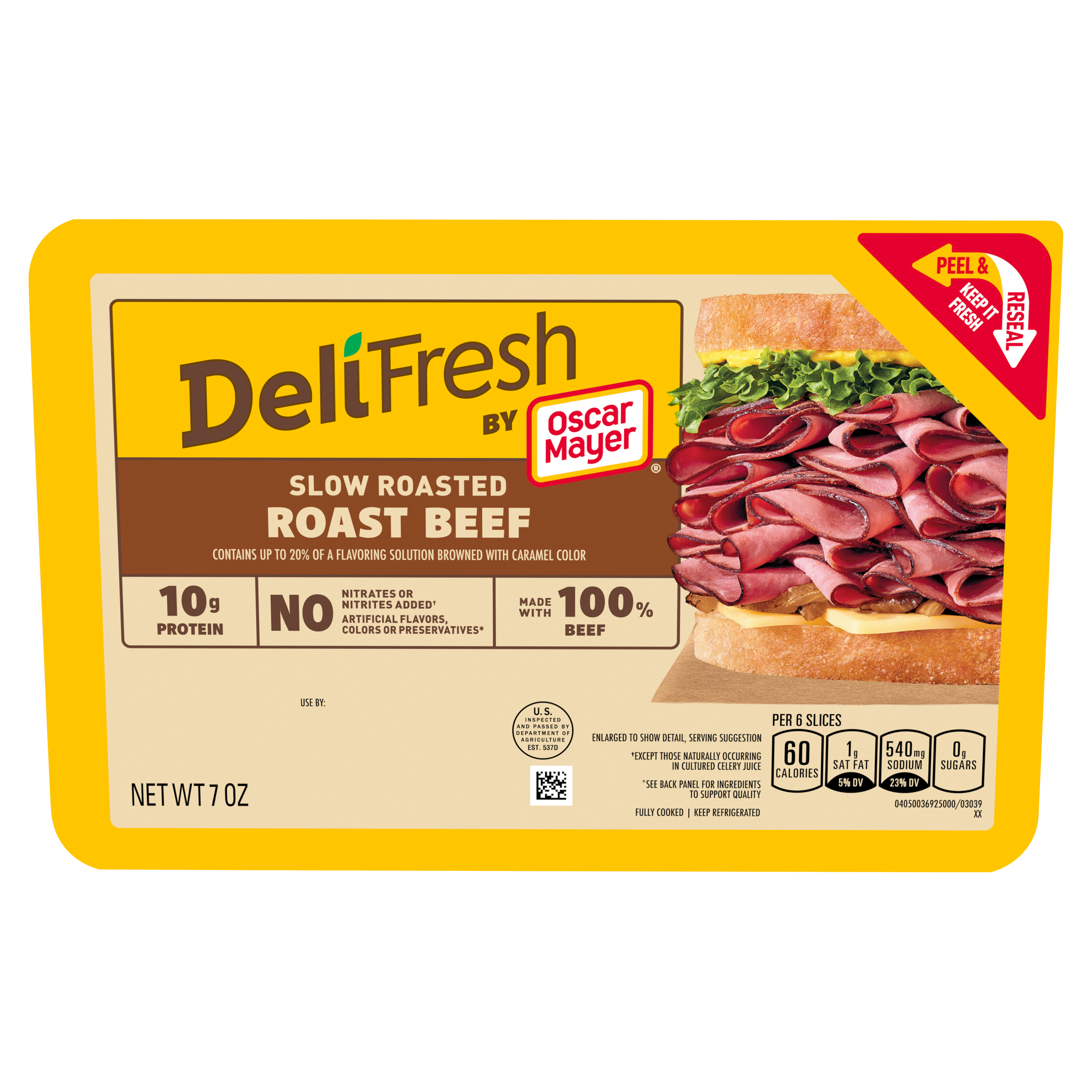 Slow Roasted Roast Beef Sliced Lunch Meat
