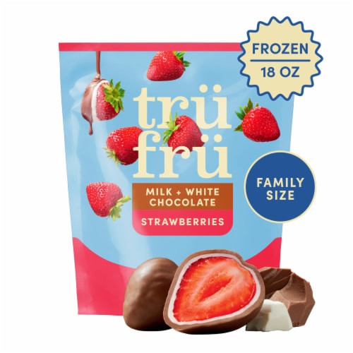Tru Fru Fresh Frozen Strawberries in White & Milk Chocolate