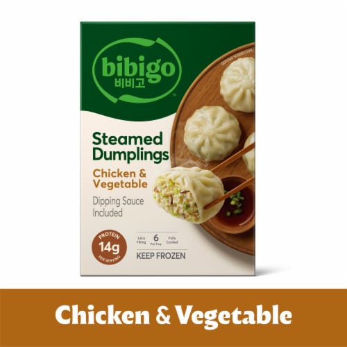 Bibigo Frozen Chicken & Vegetable Steamed Dumplings