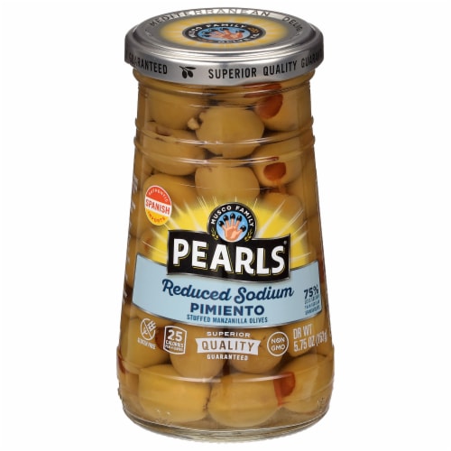 Pearls® Reduced Sodium Pimento Stuffed Green Olives