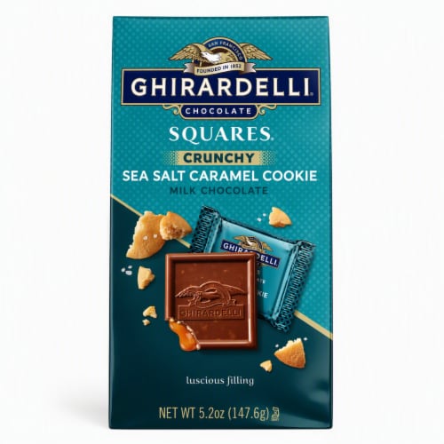 Ghirardelli Milk Chocolate Sea Salt Caramel Cookie SQUARES