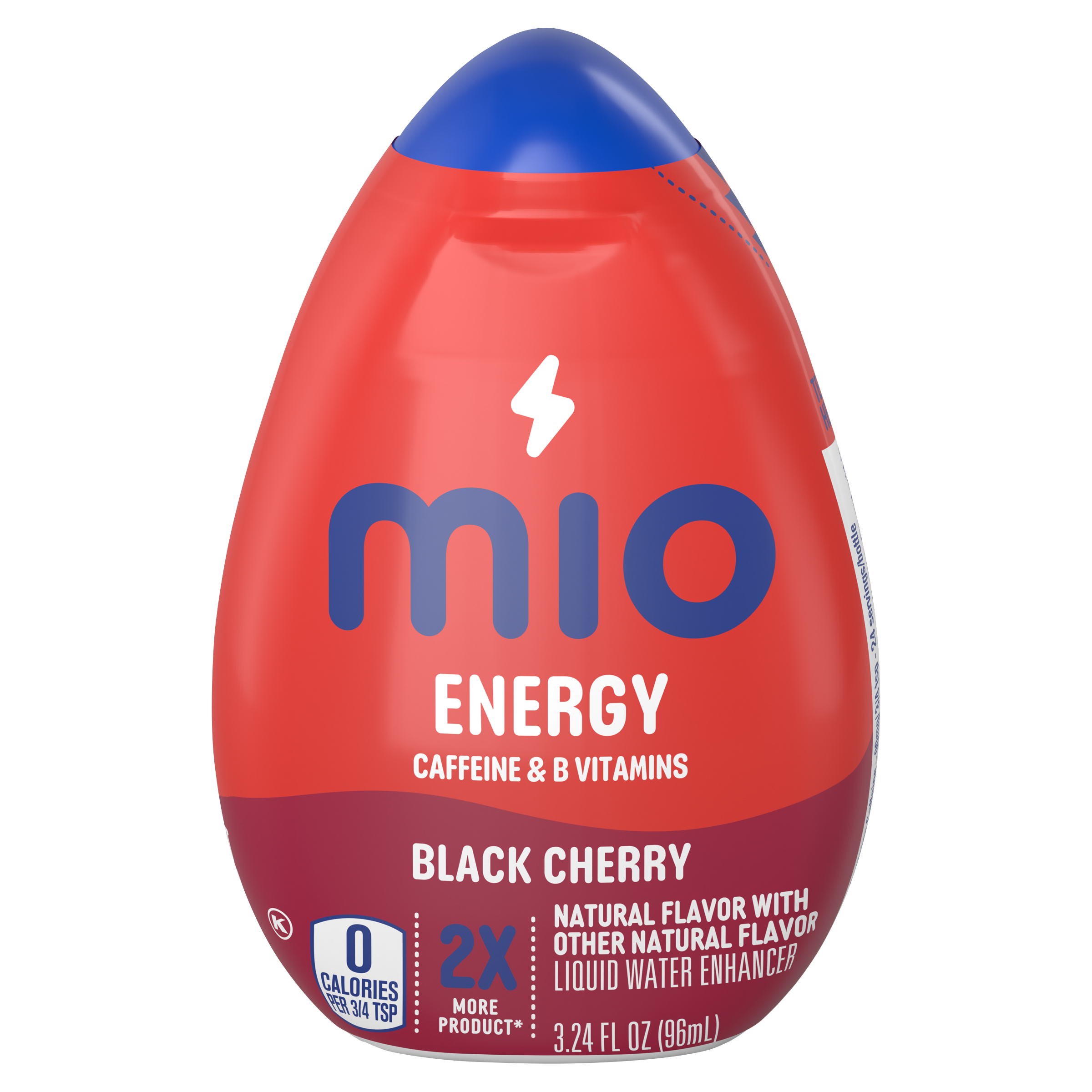 Black Cherry Naturally Flavored Liquid Water Enhancer with 2X More