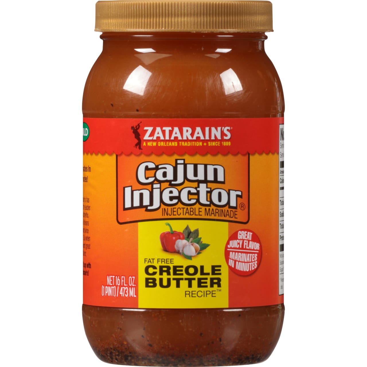 Zatarain's Cajun Injectors Creole Butter Recipe Injectable Marinade Refill, 16 oz
