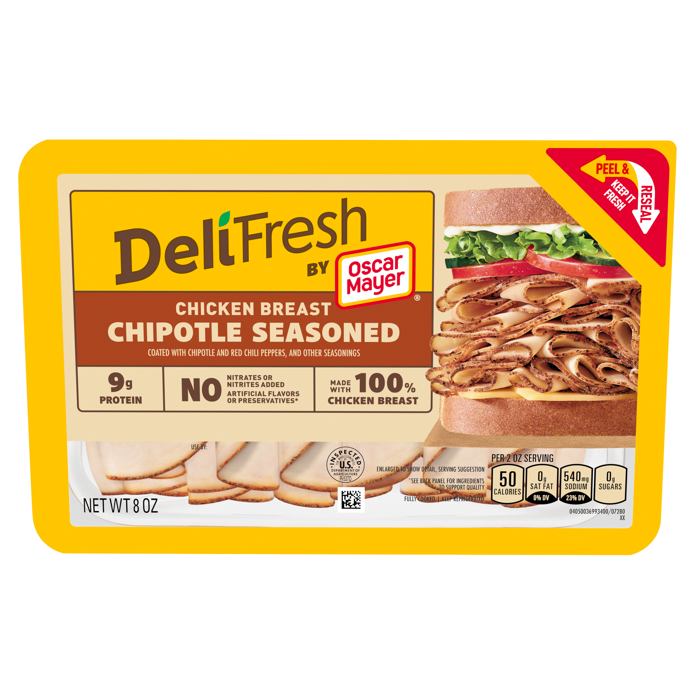 Chipotle Seasoned Chicken Breast Sliced Lunch Meat