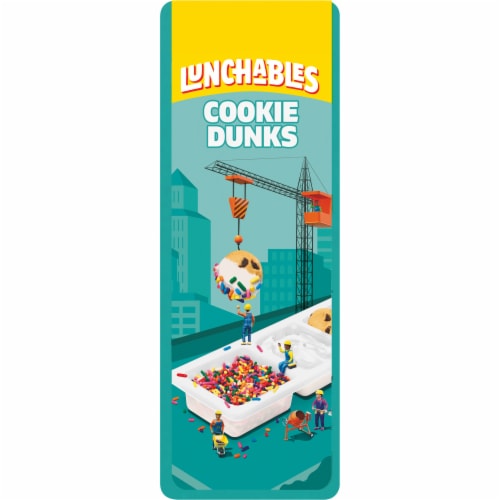 Lunchables Cookie Dunks with Mini Chocolate Chip Cookies, Marshmallow Creme and Sprinkles Tray