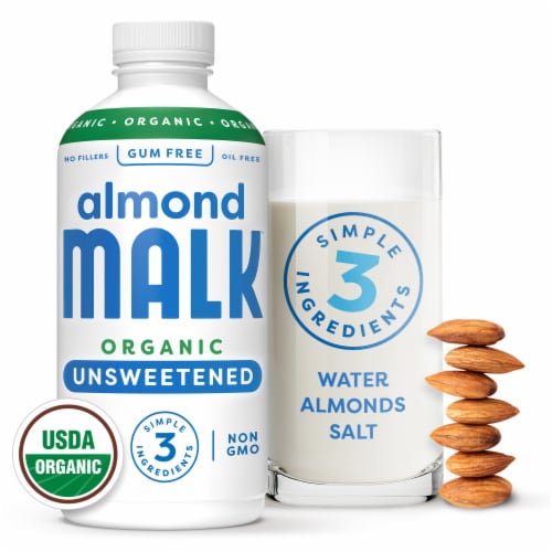 MALK Organic Unsweetened Almond Milk - Dairy Free