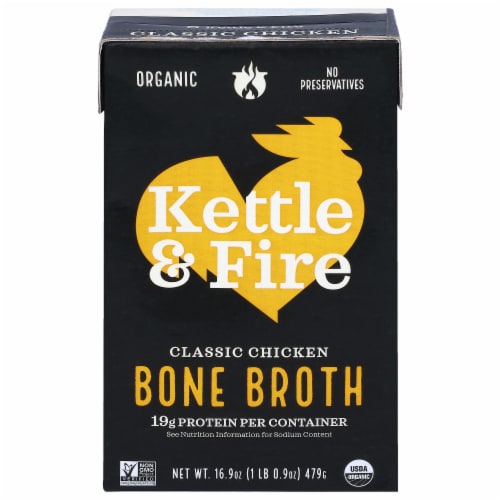 Kettle & Fire Classic Chicken Bone Broth 16.9 oz
