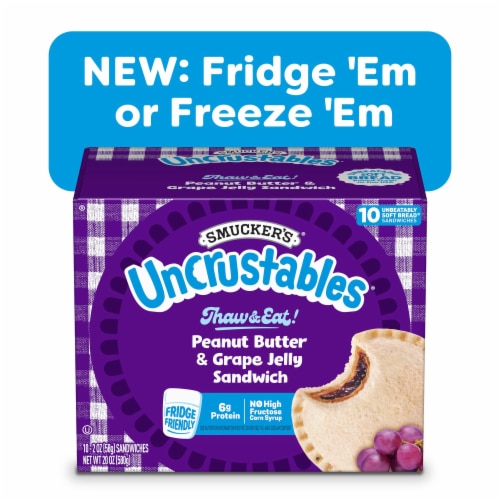 Smucker’s Uncrustables Peanut Butter & Grape Jelly Sandwiches