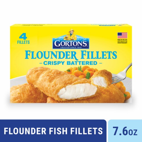 Gorton’s Crispy Battered Fish Fillets, Wild Caught Flounder, Frozen